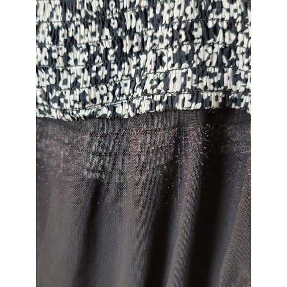 Free People Intimately Bardot Bodysuit Black Combo Floral Tie Straps Medium - Picture 13 of 14